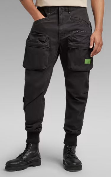 Black Pants Cargo DR STYLZ Dark Relaxed – G-Star Raw Tapered
