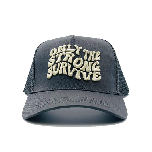 Bandits Only The Strong Survive Trucker Grey