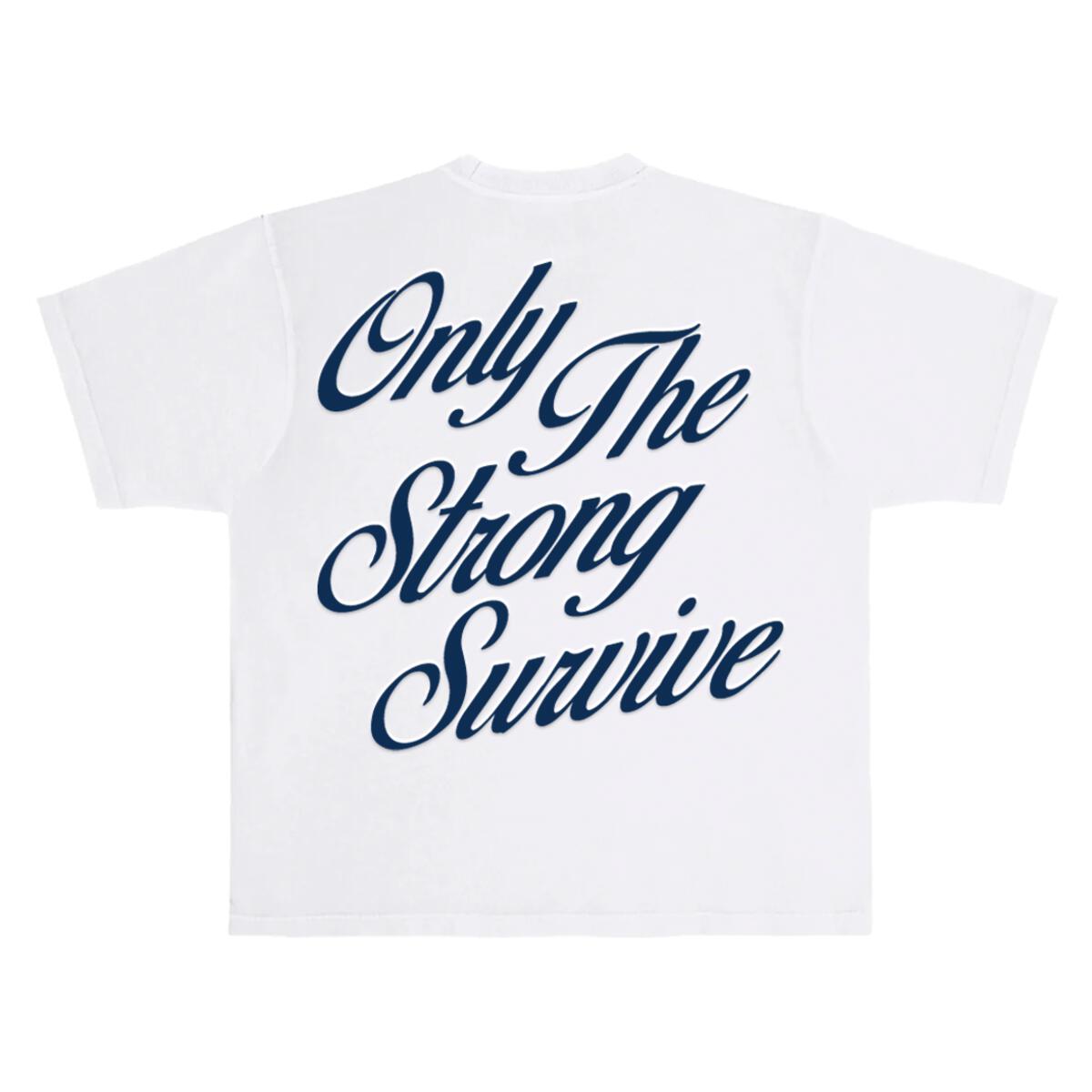 Bandits Only The Strong Survive Navy Tee