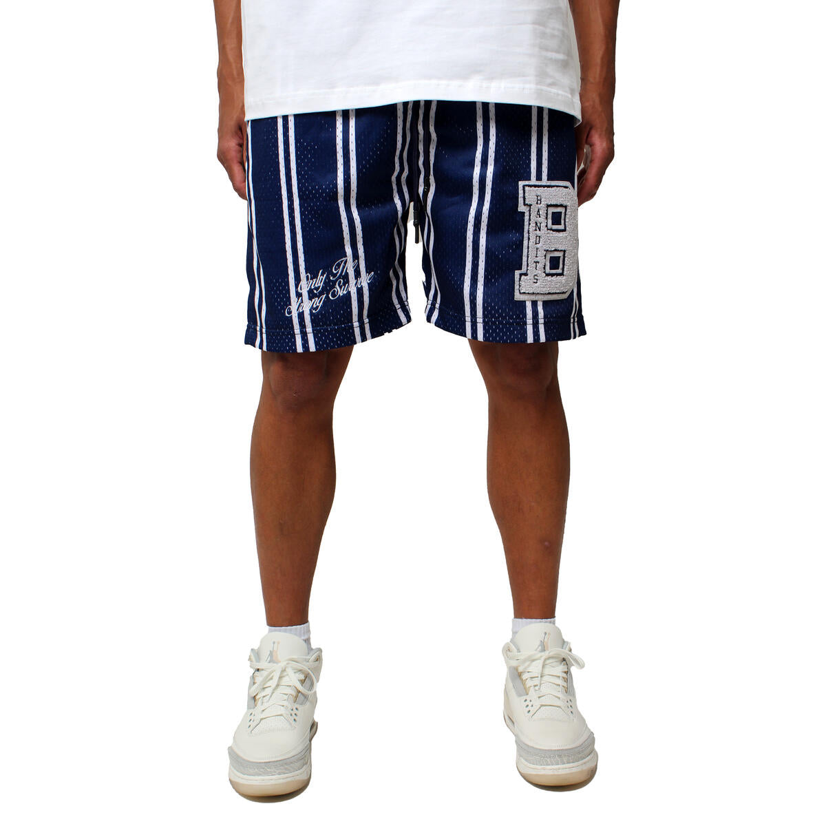 Bandits Only The Strong Survive Mesh Shorts Navy