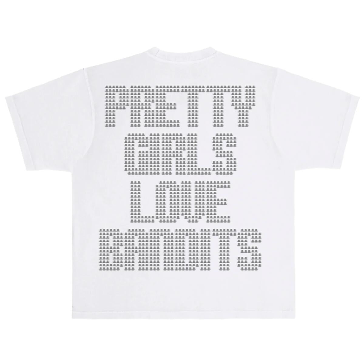 Bandits Pretty Girls Rhinestone Tee White