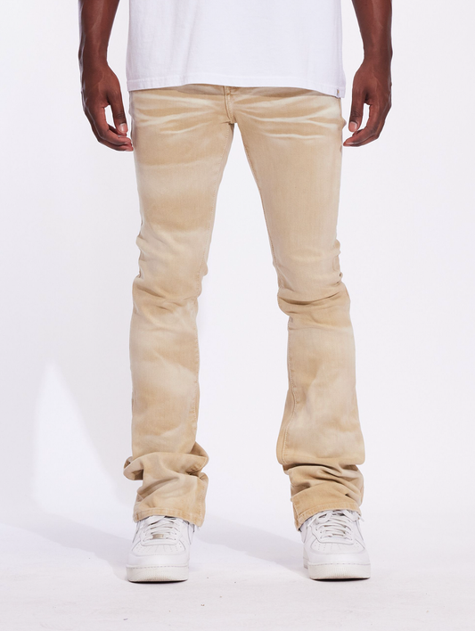 Crysp Atlantic Denim Arch Flare Tan (CRYF24-104)