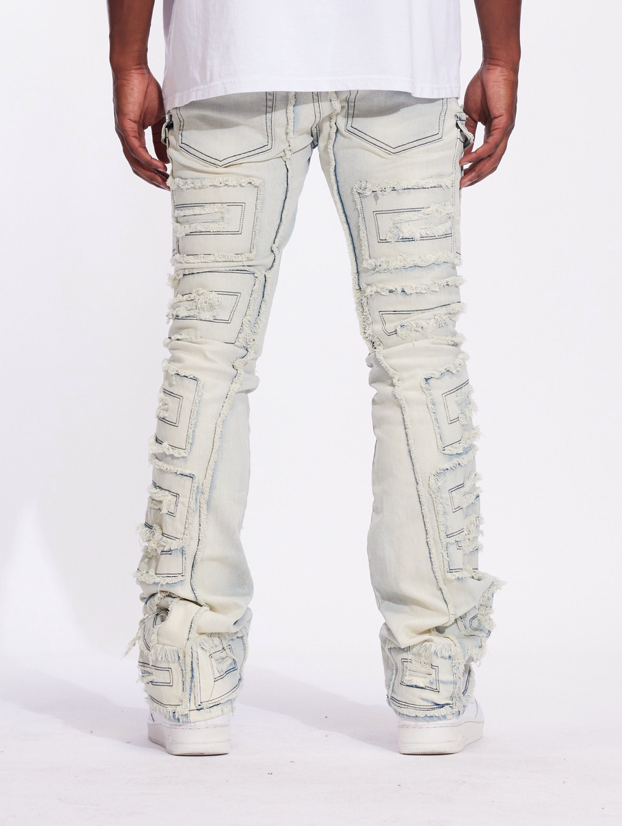 Crysp Atlantic Denim Fray Cargo (CRYF24-126)