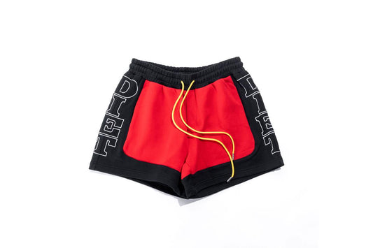 Diet Starts Monday French Terry Row Shorts Red/Black