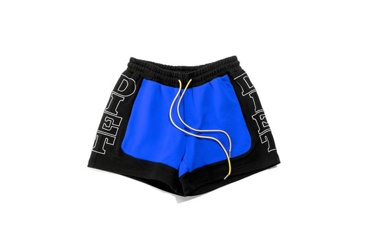 Diet Starts Monday French Terry Row Shorts Blue/Black