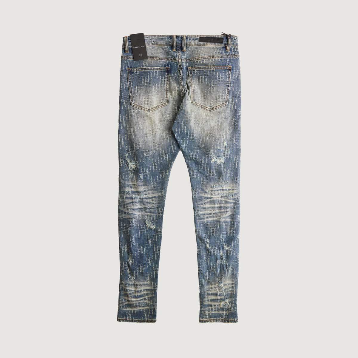 Embellish Tommy Skinny Jean Destroyed Bleach (EMBF24-031)