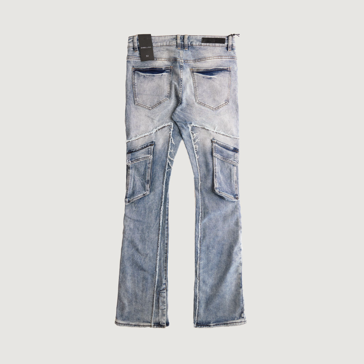 Embellish Eagle Cargo Flare Denim (EMBF24-010)