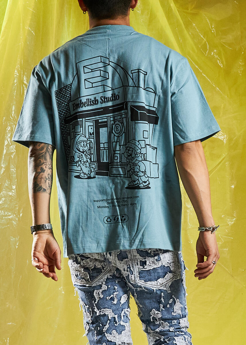 Embellish Studio Tee Teal (EMBSUM24-016)