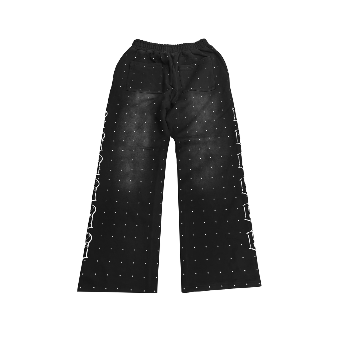 Evil Vice Flare Rhinestone Overdose Sweatpants