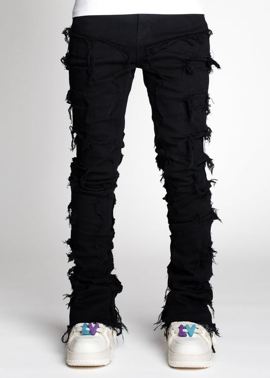 Guapi Obsidian Black Blood Diamond Stacked Denim