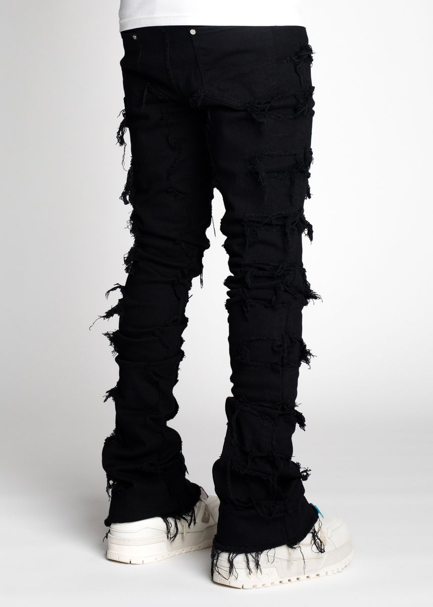 Guapi Obsidian Black Blood Diamond Stacked Denim