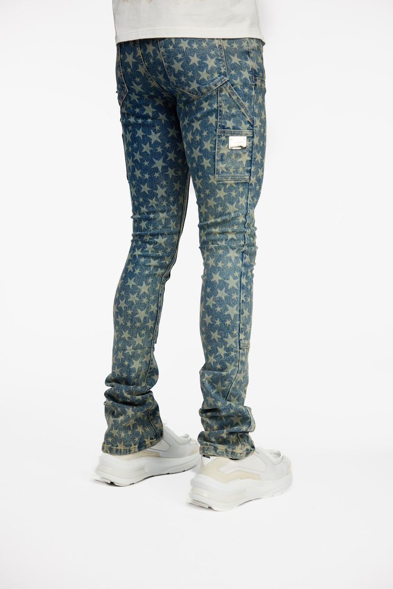 Guapi Vintage Blue Laser Stars Denim