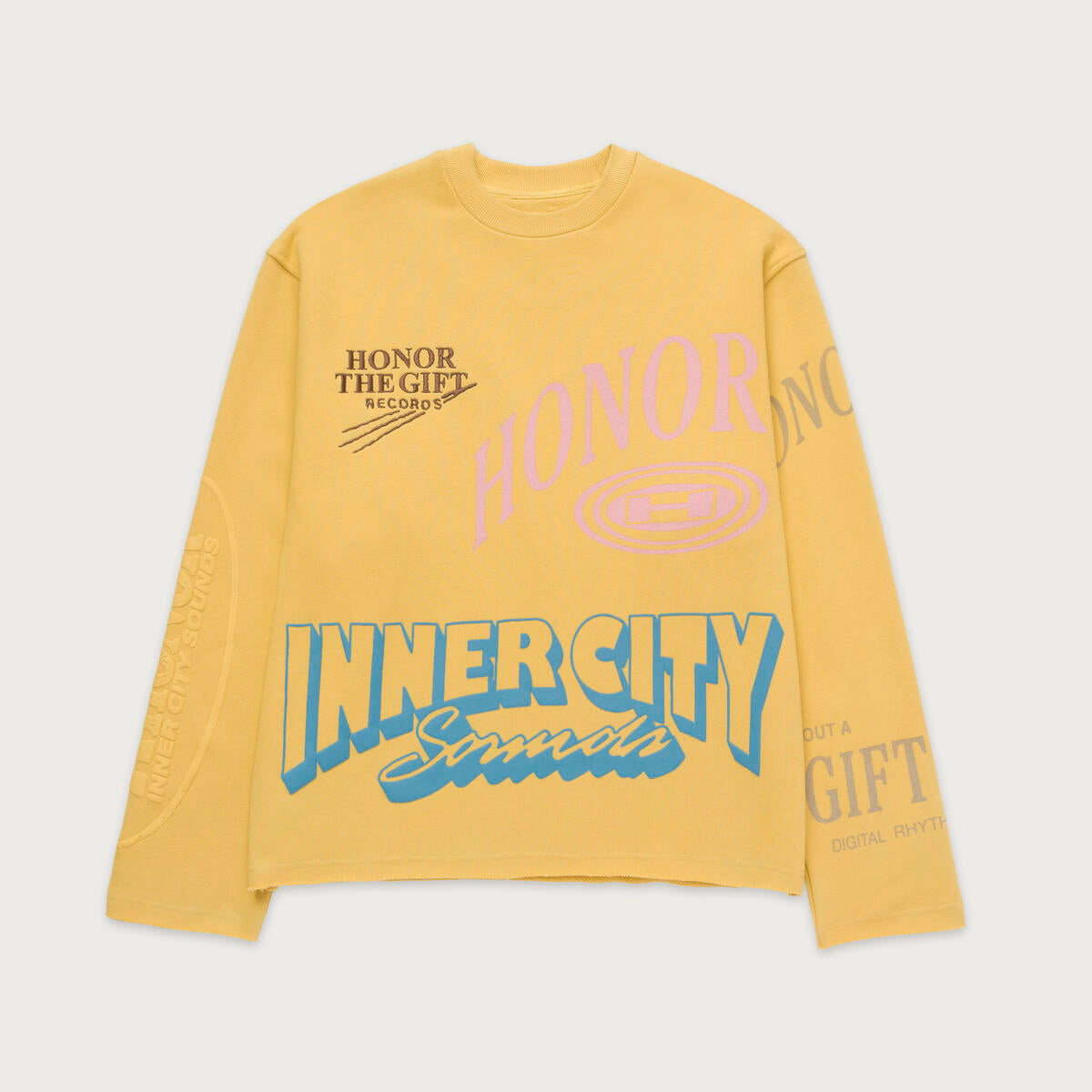 Honor The Gift Studio Crewneck 2.0 Yellow