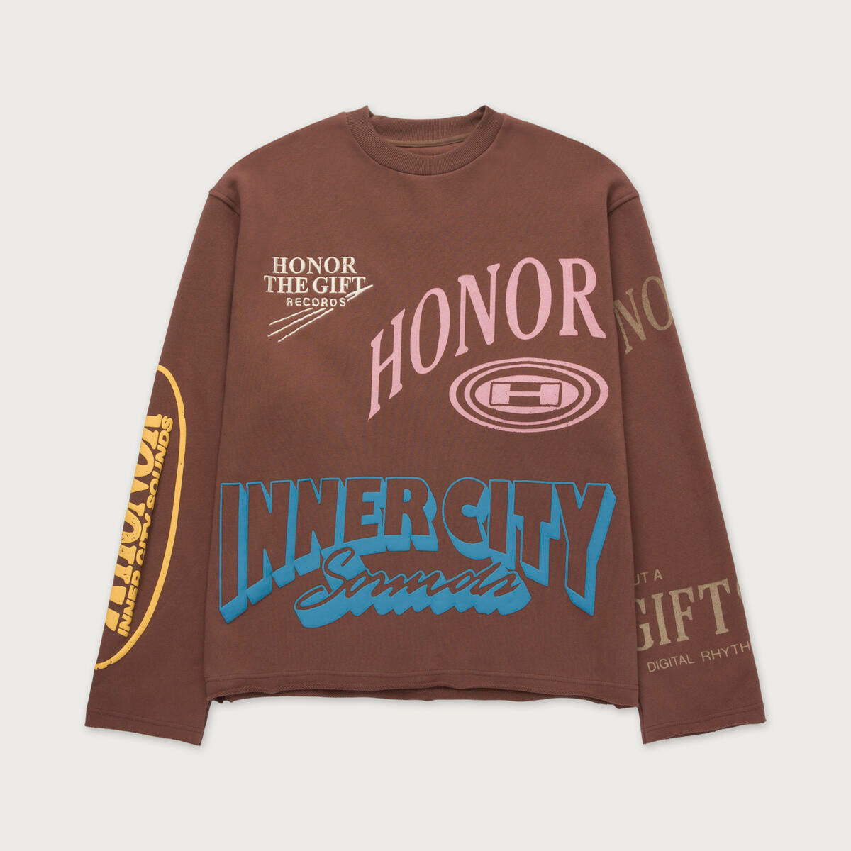 Honor The Gift Studio Crewneck 2.0 Brown