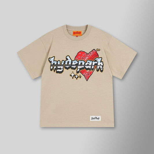 You Aren't Invited Slab Heart Tee - Cream