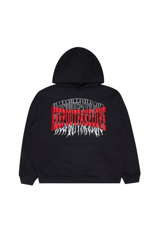 Keep Out Fake Love Uni Hoodie