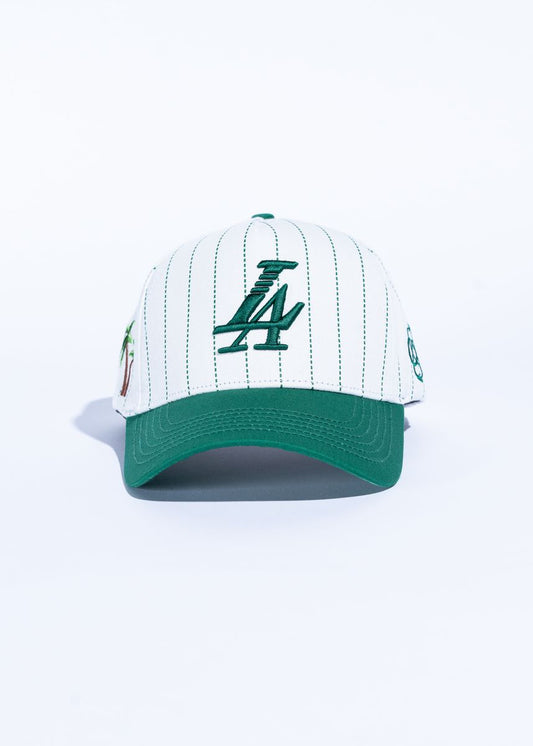 Reference Paradise LA Pinstripe White/Green Hat