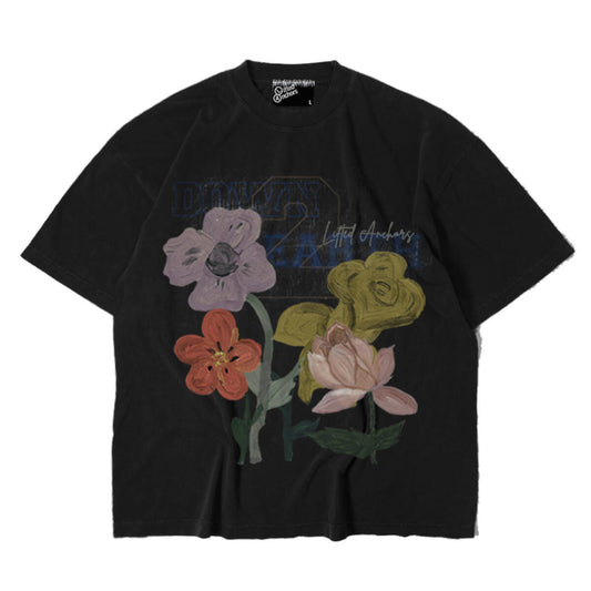 Lifted Anchors Jules Acrylic Painted Tee Black