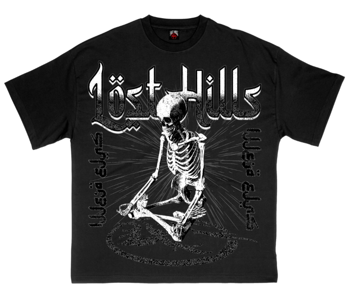 Lost Hills Sitting Skeleton Tee LH008