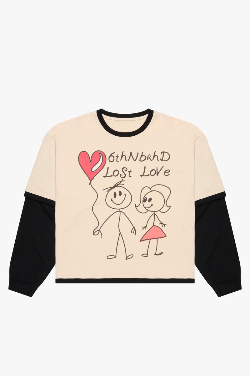 6TH NBRHD Drawing Tee Cream