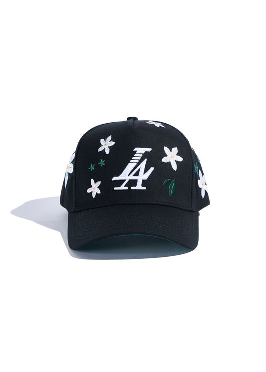 Reference LA Black Floral Hat