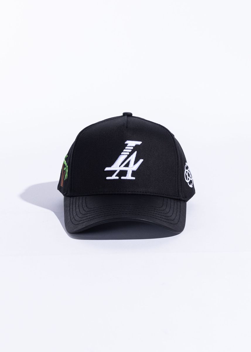 Reference Paradise LA Black Leather Brim Hat