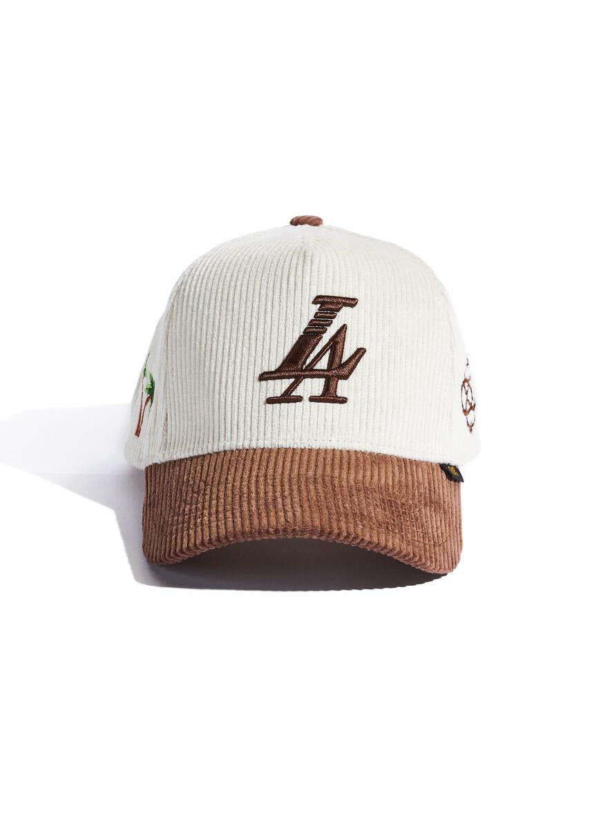 Reference Paradise Corduroy Cream/Brown Hat