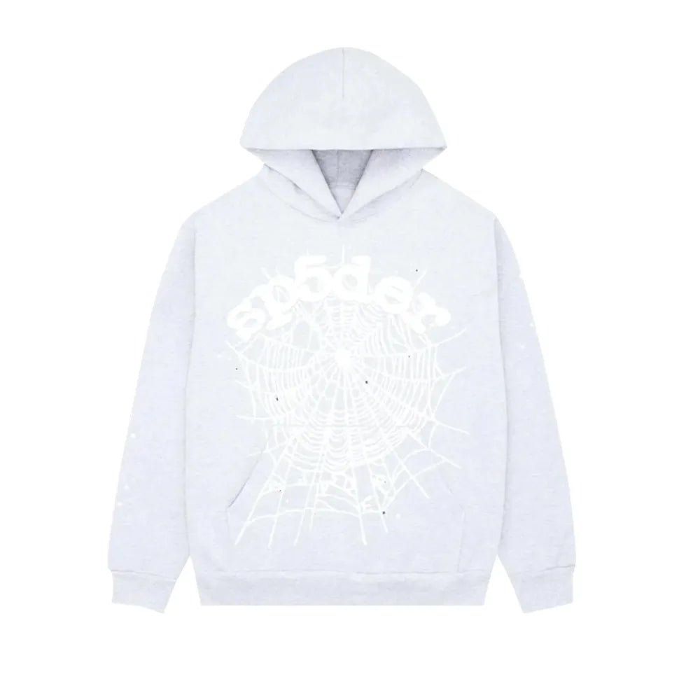 Sp5der OG Web Hoodie Heather Grey