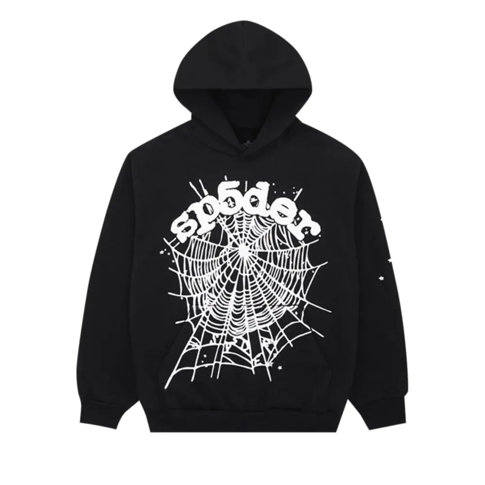 Sp5der OG Web Hoodie Black