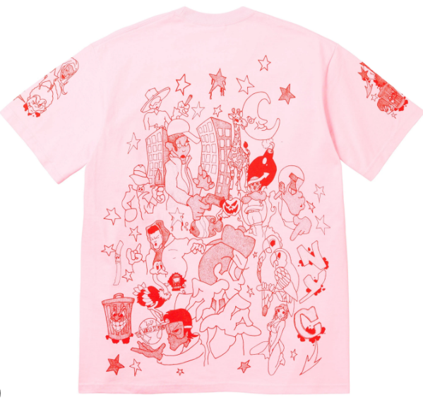 Supreme Downtown Tee Pink