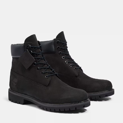 Timberland Mens Black 6-inch Premium Waterproof Boots