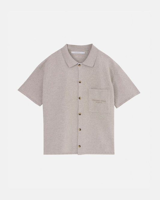 Undergold Design Studio Knit Short Sleeve Shirt Seed Gray