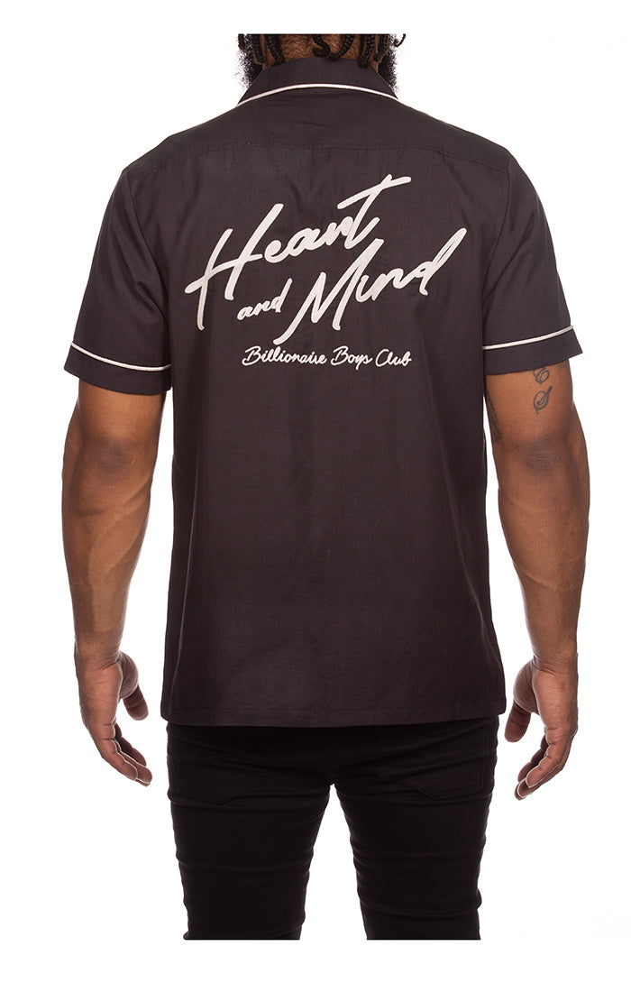 Billionaire Boys Club Mind Your Heart SS Woven Black