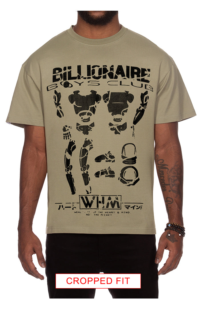 Billionaire Boys Club Assembly SS Tee Oil Green Cropped