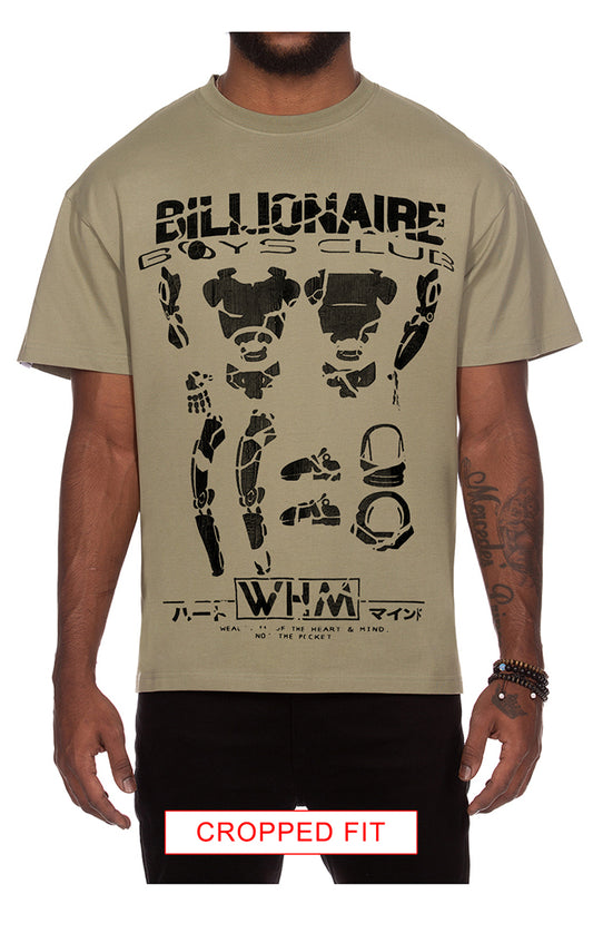 Billionaire Boys Club Assembly SS Tee Oil Green Cropped