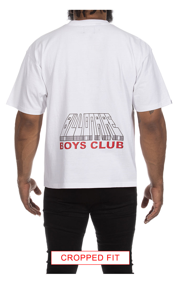 Billionaire Boys Club Contact SS Tee Cropped White