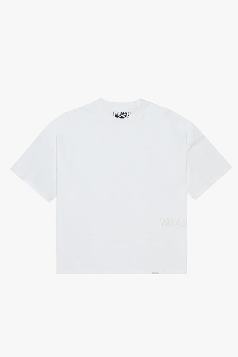 Valabasas Basic Vintage White Oversized Tee