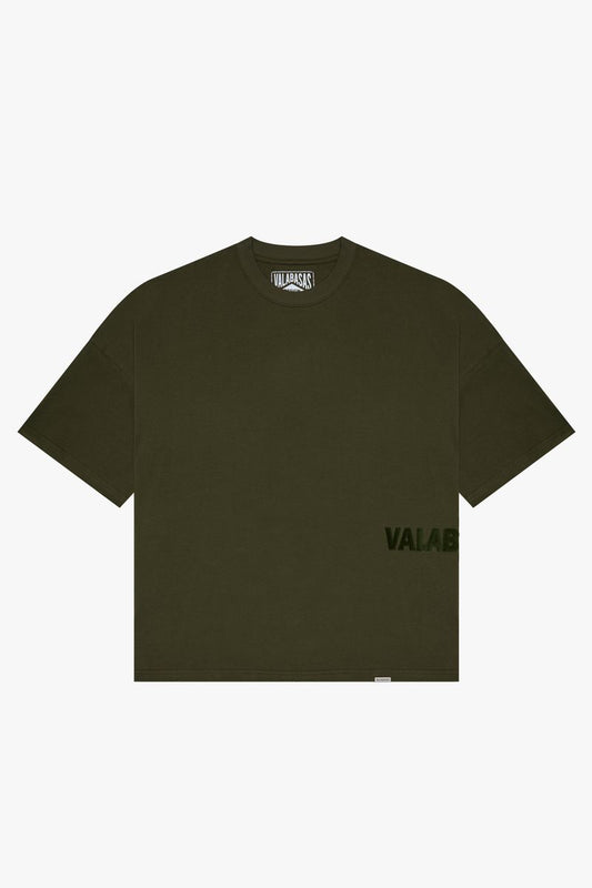 Valabasas Basic Vintage Green Oversized Tee