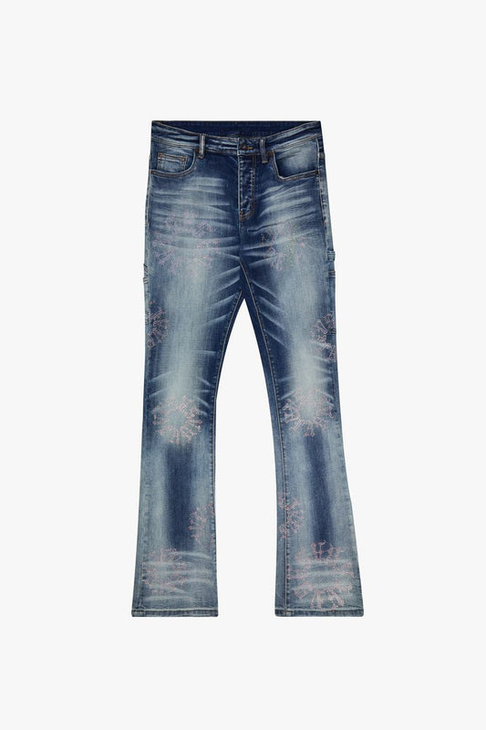 Valabasas Ringer Dark Blue Wash Stacks