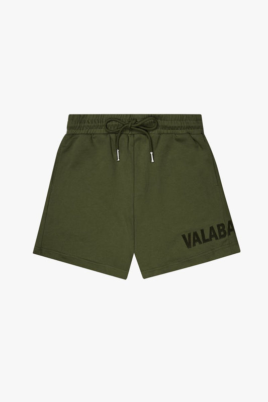 Valabasas Bloom Vintage Olive Woven Shorts