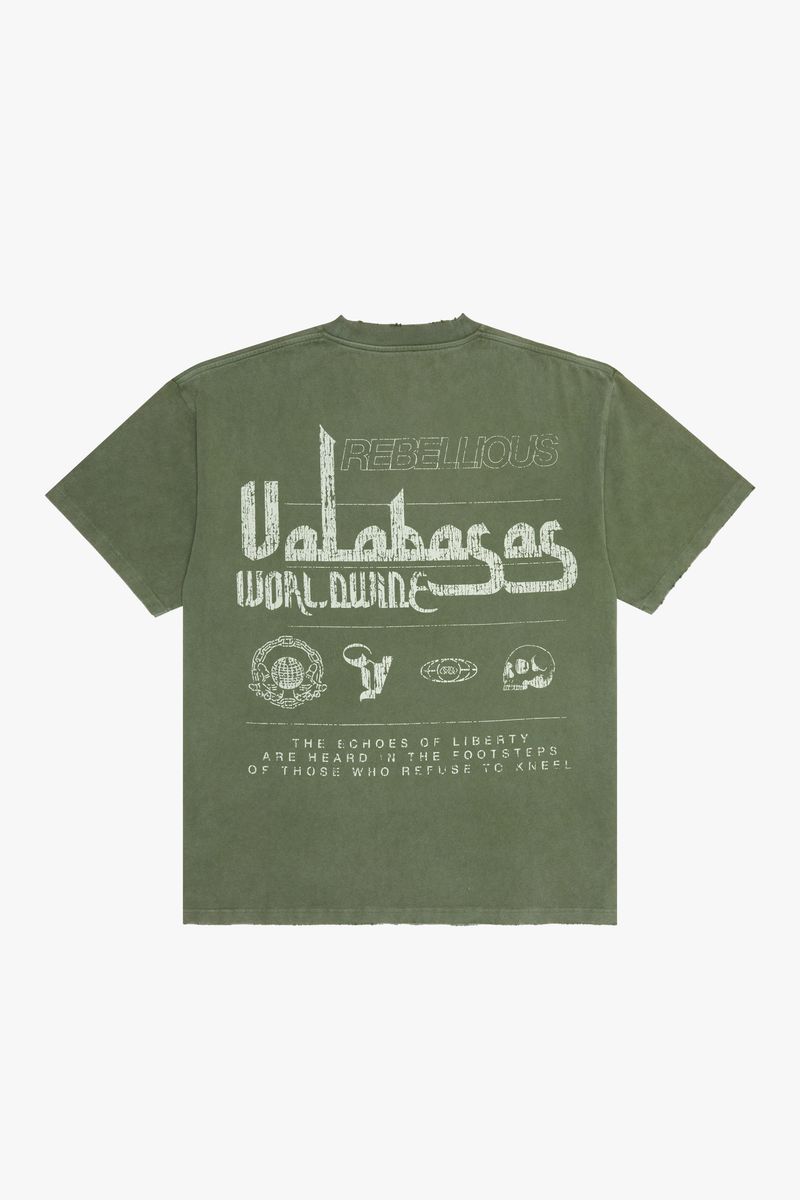 Valabasas Formula Vintage Olive Tee