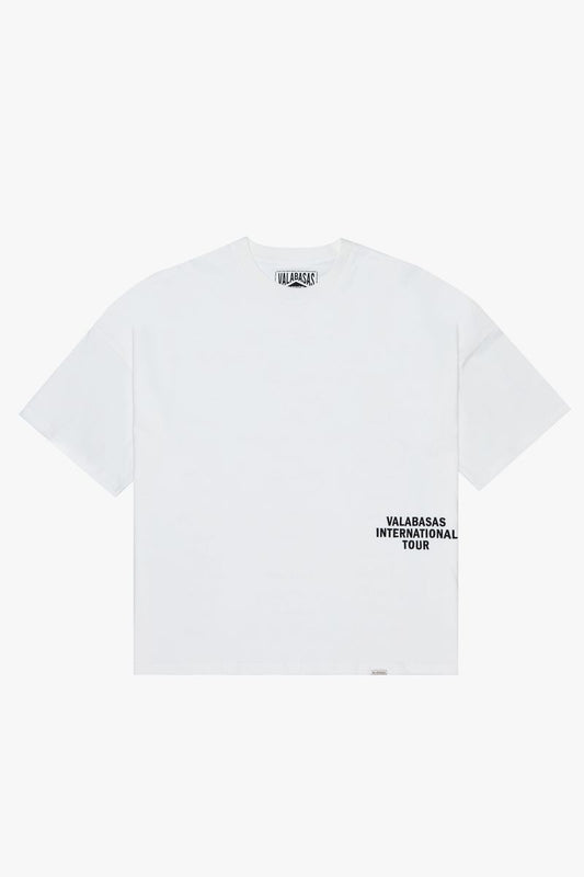 Valabasas Journey White/Red Oversized Tee