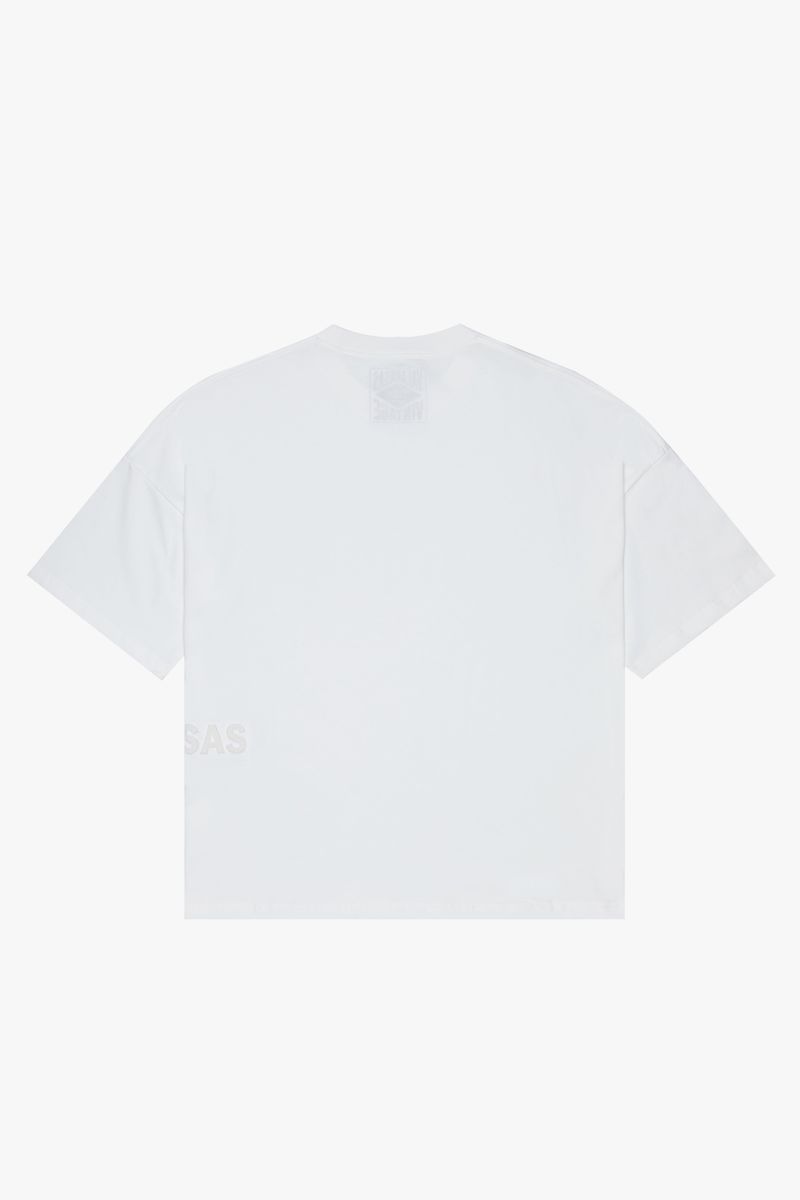 Valabasas Basic Vintage White Oversized Tee