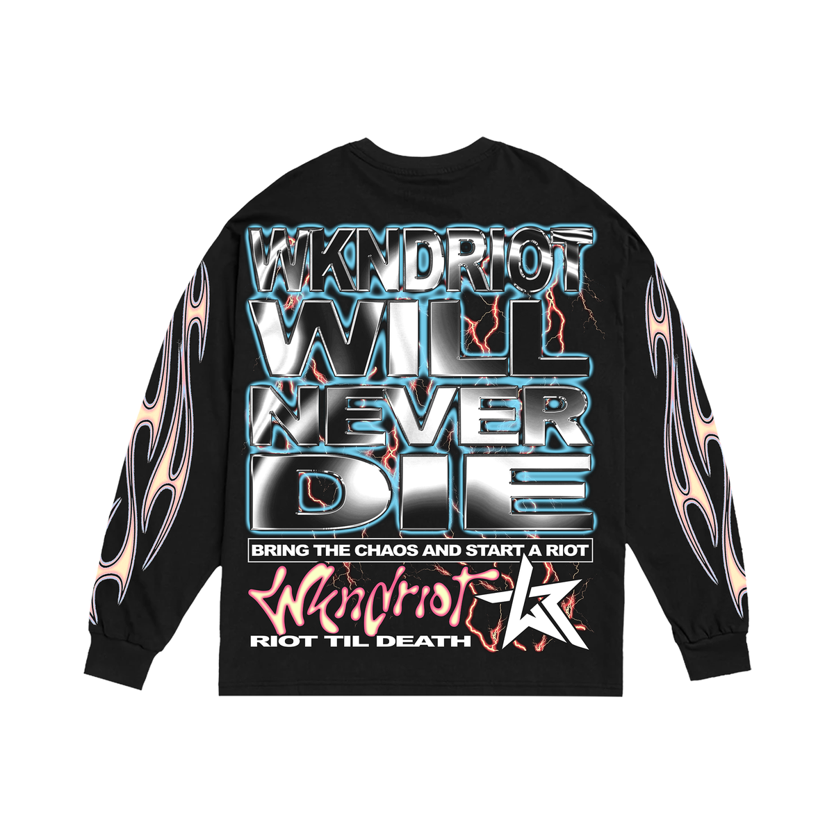 Wknd Riot Never Die LS Tee