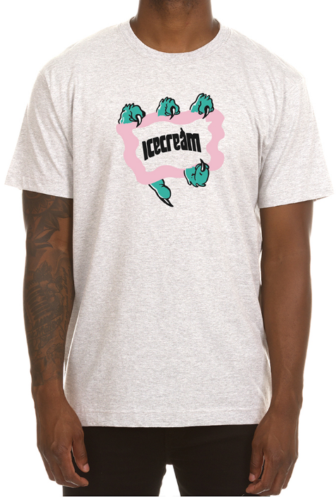 Icecream Monstar SS Tee Light Heather Grey