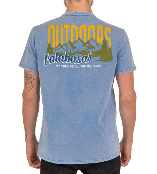 Valabasas Tee The Outdoors Vintage Blue