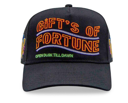 Gift Of Fortune Neon Girl Trucker Black