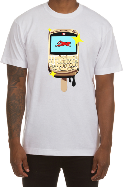 Icecream Gold Blackberry SS Tee White