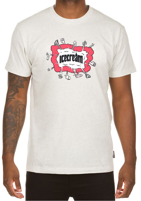 Icecream Fight SS Tee Grey