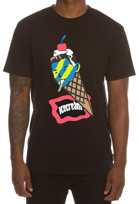 Icecream Cone Man SS Tee Black